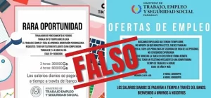 Novedades de Alerta sobre convocatoria laboral falsa