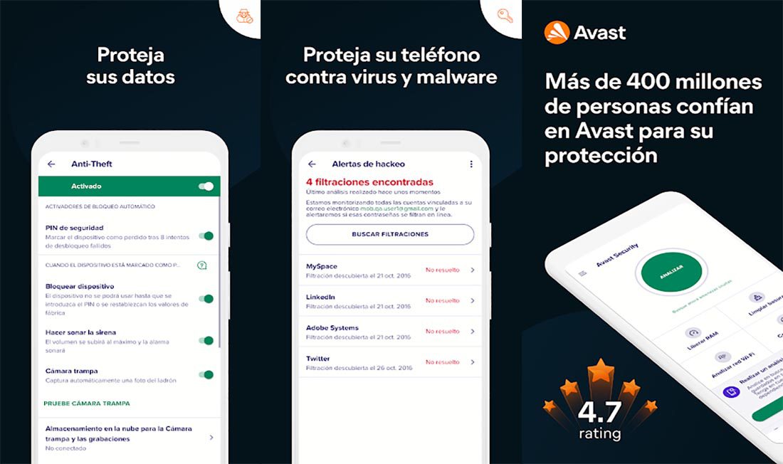 Novedades de Avast es uno de los mejores antivirus que se pueden encontrar para celulares